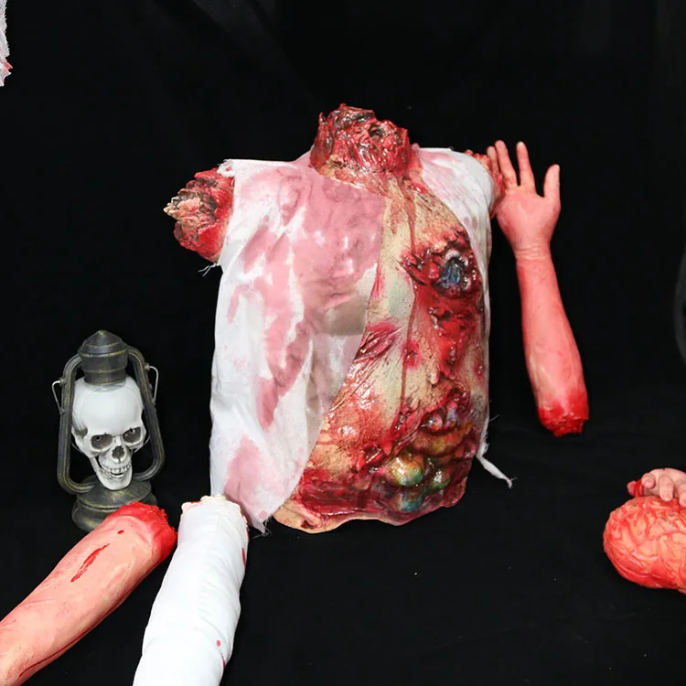

Halloween Haunted House Layout Ornament Bust Zombie Mummy Model Horror Props Decoration Secret Room Scene Layout