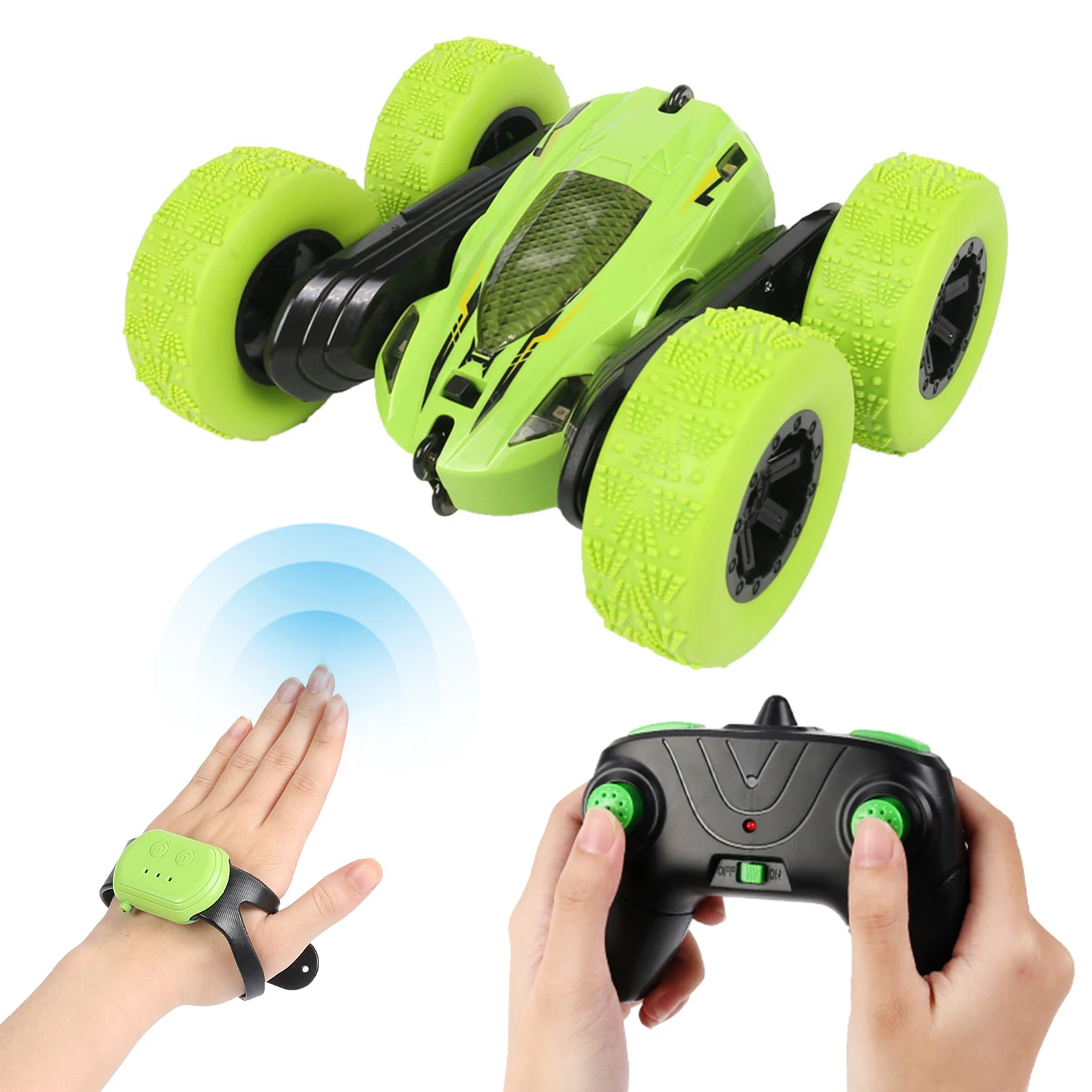 RC Stunt Car for Kids Double Sided 2.4GHz 4WD Remote Control Stunt Car 360°  Stunt Roll Vehicles with Light| | - AliExpress