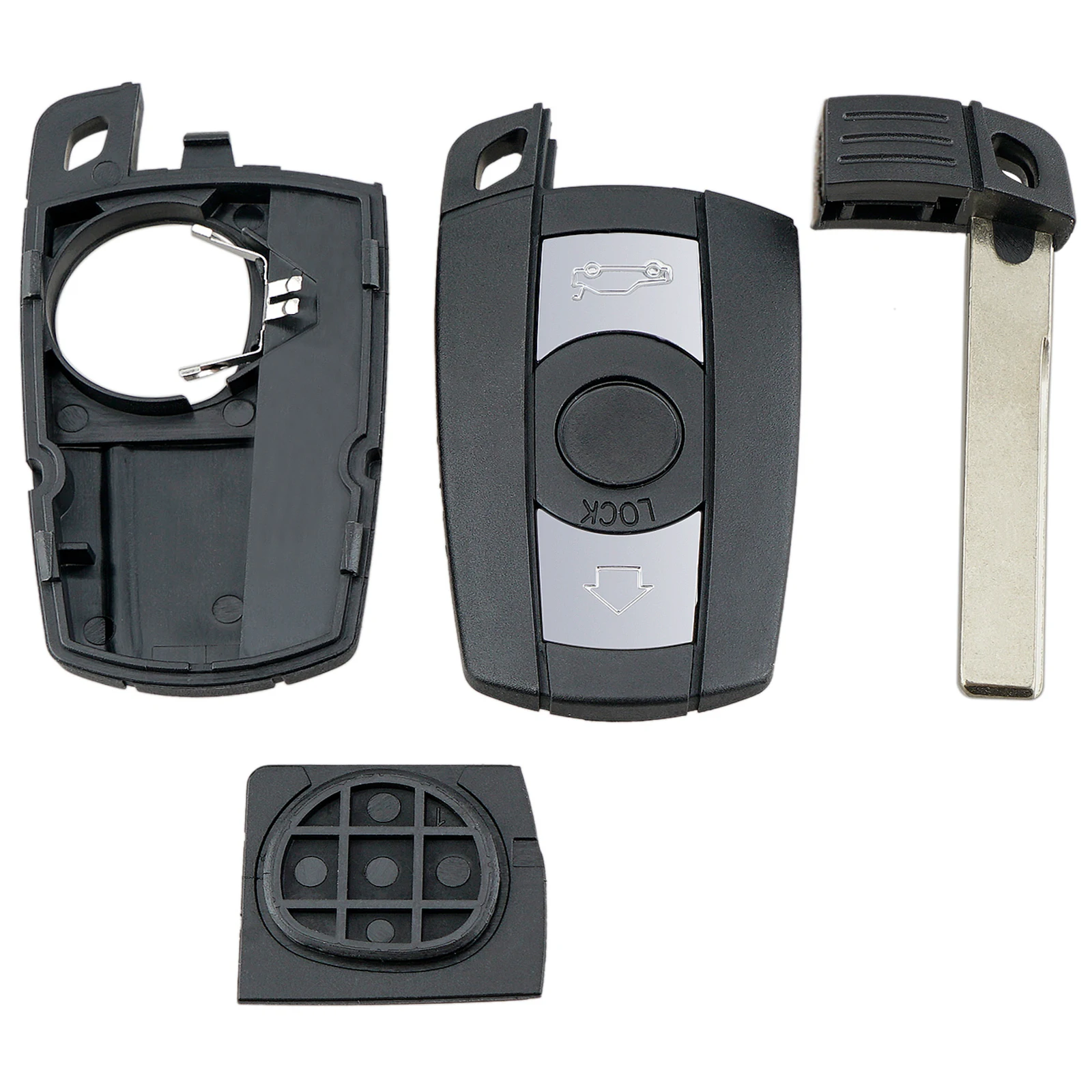 Remote Smart PU Leather Key Case Cover Shell Holder Key Fob Chain Ring for BMW 1 3 5 6 7 Series E66 E90 E91 E92 E93 F01 F02 F04 for Key Case Key Case Cover Remote Control Case Cover
