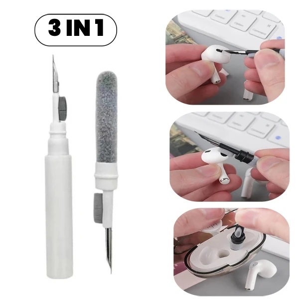 Earphone Cleaner Kit Portable Cleaning Pen Headphones Mobile Phone Earbuds Case Tablet Dust Dirt Cleaning Kit For iPhone Xiaomi HUAWEI Earphone Brush
