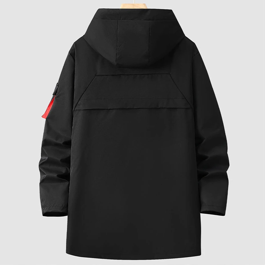 13XL 12XL Plus Size Jacket Men Long Jacket Coat Autumn Winter Thick Fleece Jackets Male Fashion Casual Windbreaker Coats 2