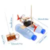 Assembly Boat Mechanical Model Toy Science Kits for Students Boys Girls 6+ 6
