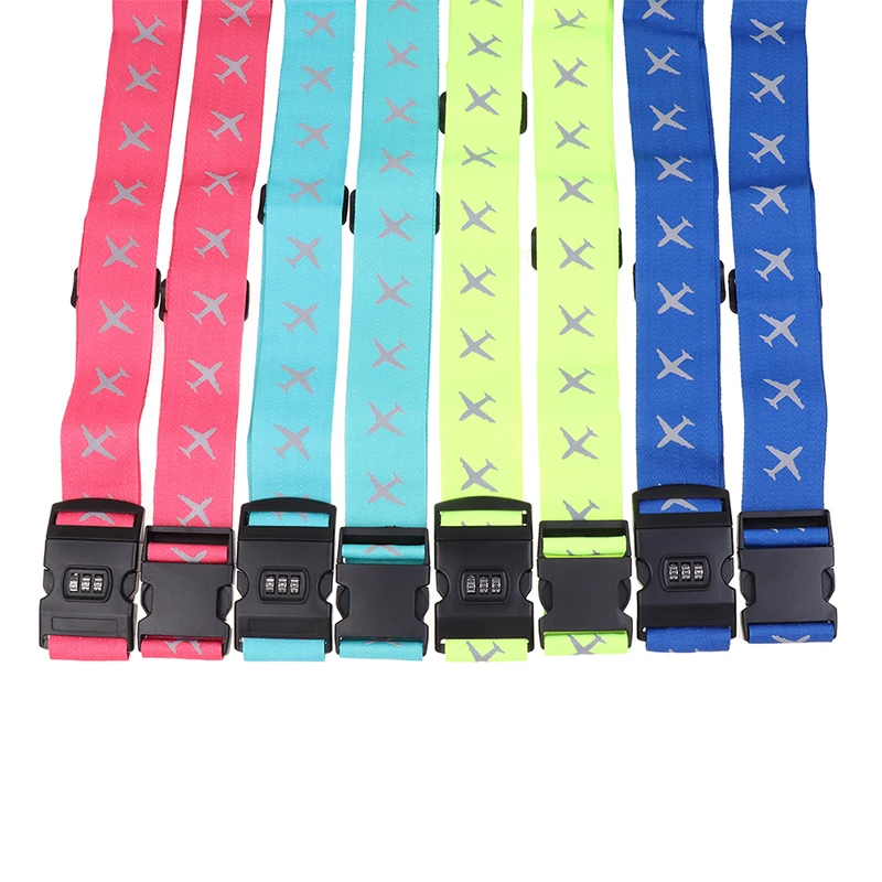 Travel Luggage Strap Password Lock Packing Belt Adjustable Baggage Secure Lock Anti-theft Luggage Strap Bundling Packing Belt