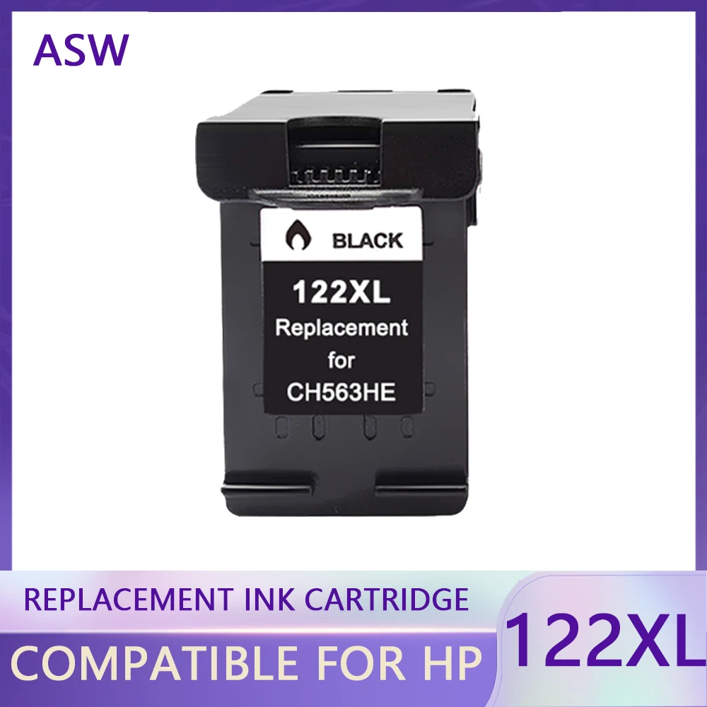 

Remanufactured 122 XL Cartridge Replacement for HP 122 HP122 Ink Cartridge Deskjet 1000 1050 1050A 1510 2000 2050 3000 122XL