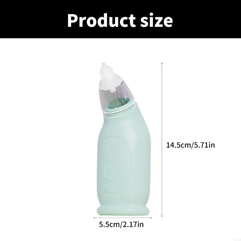 Electric Nasal Aspirator Rechargeable Nose Aspirator Toddler Nasal Extractor with 2 Suction Head Baby Sucker P31B