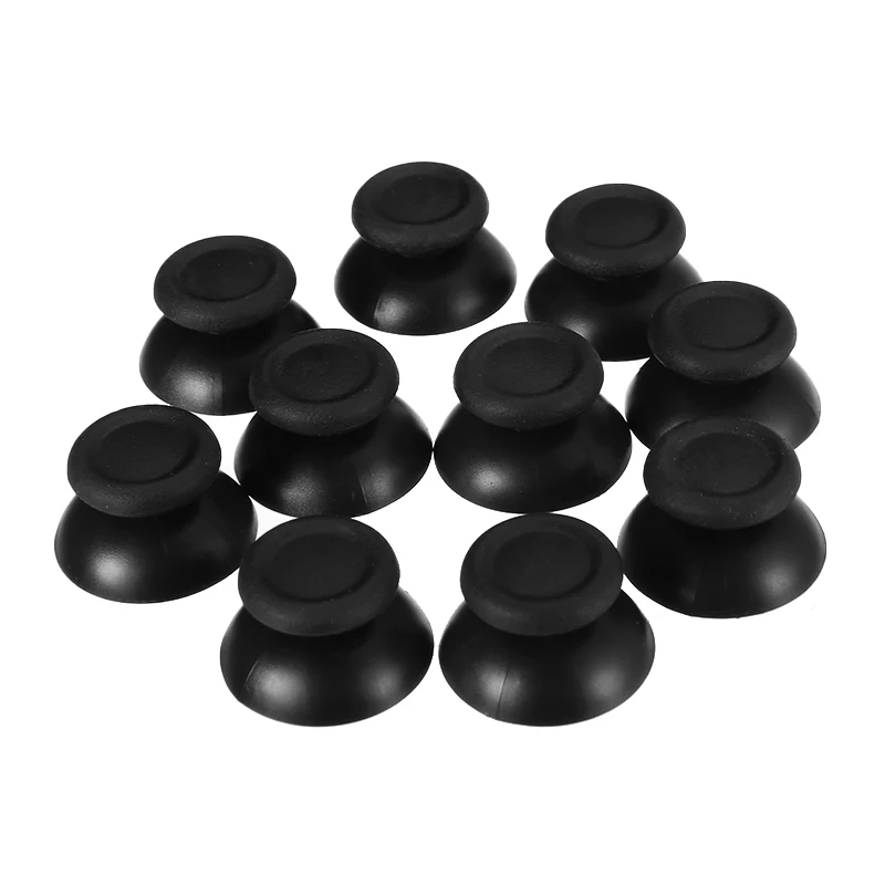 10pcs Plastic Black Analog Thumbstick Thumb Stick Replace For PlayStation 4 PS4 Controller Thumbstick Caps