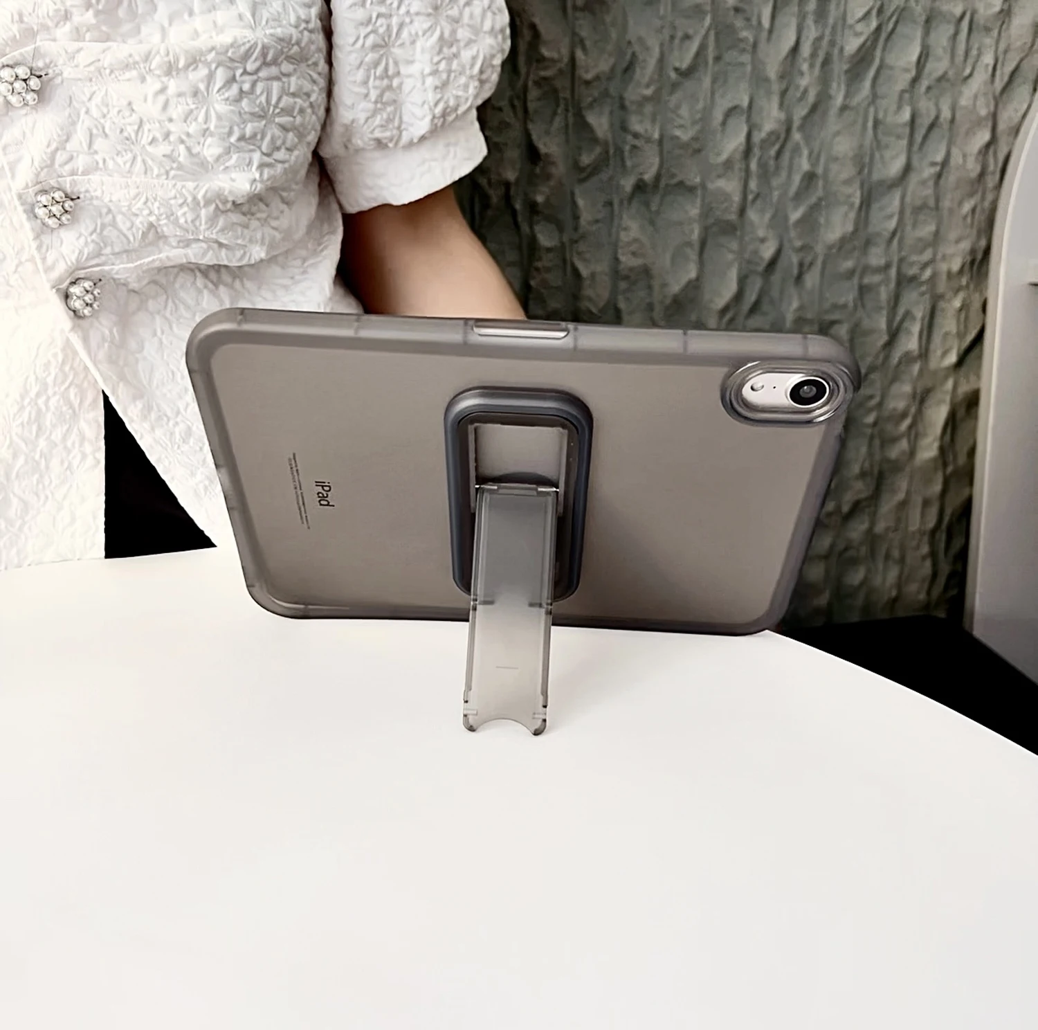 Premium Clear Cover Stand Case
