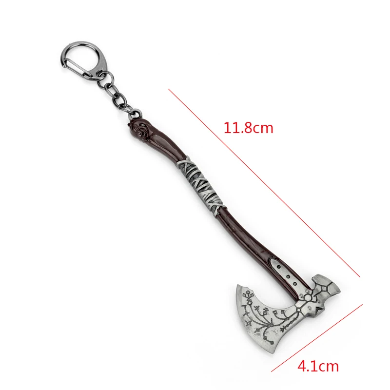 God of War Keychain 11cm Leviathan Axe Ice Kratos Metal Pendant Key Ring Chaveiro Key Chain Llaveros Game Jewelry Accessories game keychain