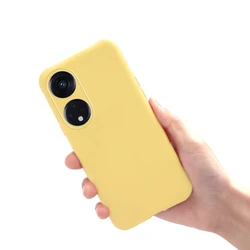 Cute Candy Color Shockproof Bumper Phone Case for Reno 8T 5G (Yellow)