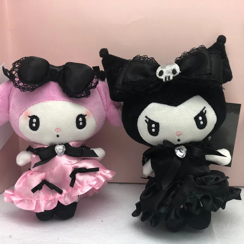 Sanrio pendant dark maid mine kuromi melody series doll send girls kawaii  anime figure Plush bag Pendant toy for children gift