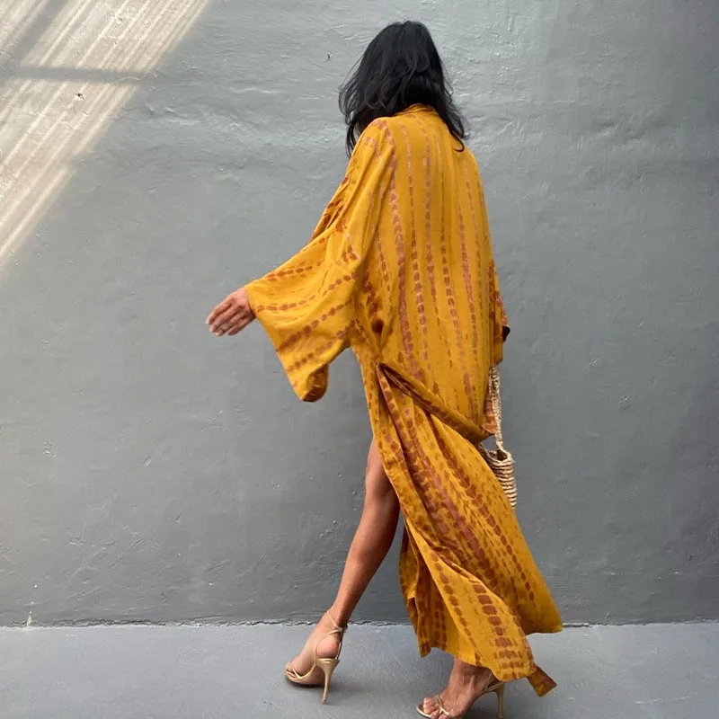 14 Colors Kimonos Bikini Cover Ups Beachwear Beach Robe Femme Long Dress Sarong Women Loose Cardigan Swimsuit Covers
