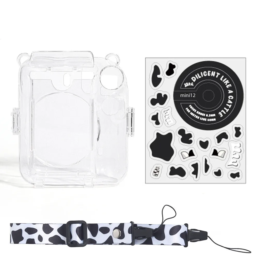 For Fujifilm Instax Mini 12 Transparent Camera Case Protective Carry Bag  Cover With Shoulder Strap Storage Bag - Camera Bags & Cases - AliExpress