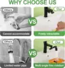 Universal 1440 Degree Rotatable Extension Faucet Sprayer Head 2 Modes Bathroom Tap Extend Adapter Aerator Faucet Extender Black 6