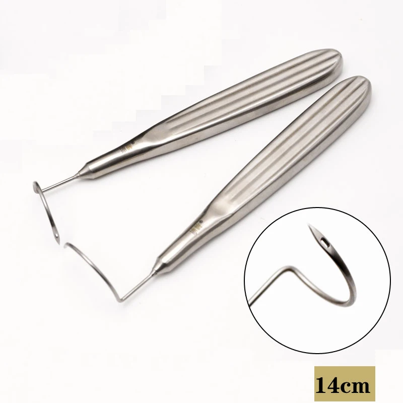 

Imported stainless steel cosmetic and plastic surgical instruments for puncture hooks, left and right puncture needles