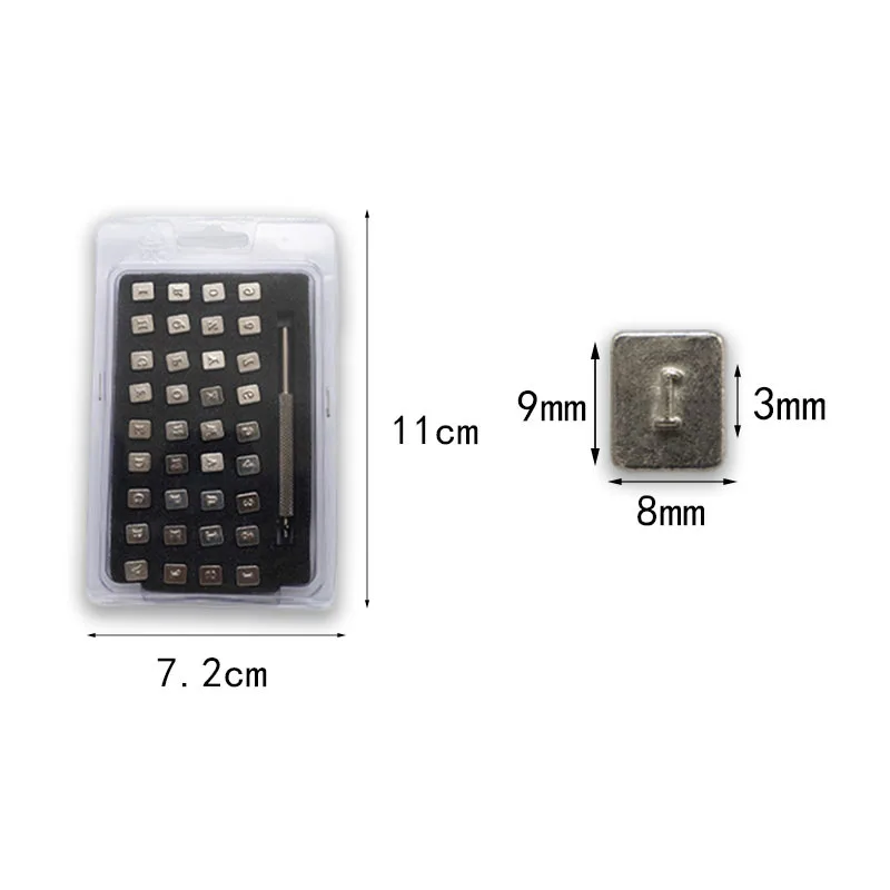 Number letter stamp set 32/36PCS 3mm/6mm Steel Letter Punch Stainless Steel Alphabet & Number Stamps for Leathercraft