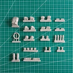 1/72 Scale Die - Cast Resin Tank Accessory Set - M1A2 TUSK Enhancement Kit (Unassembled & Unpainted) (Accessories)