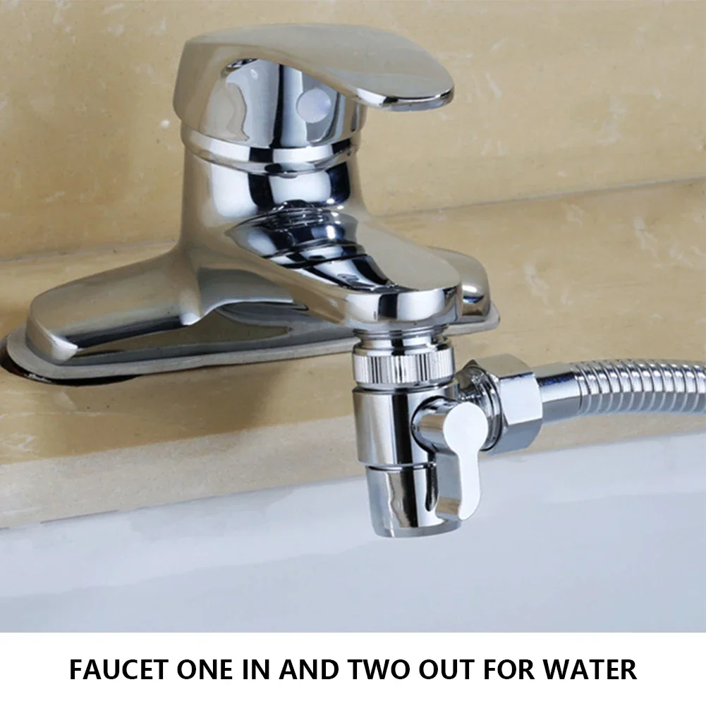 T Adapter Valve Diverter Valve Faucet Valve 3 Way Switch Faucet Adapter Kitchen Sink Splitter For Toilet Bidet Shower Bathroom Accessorie