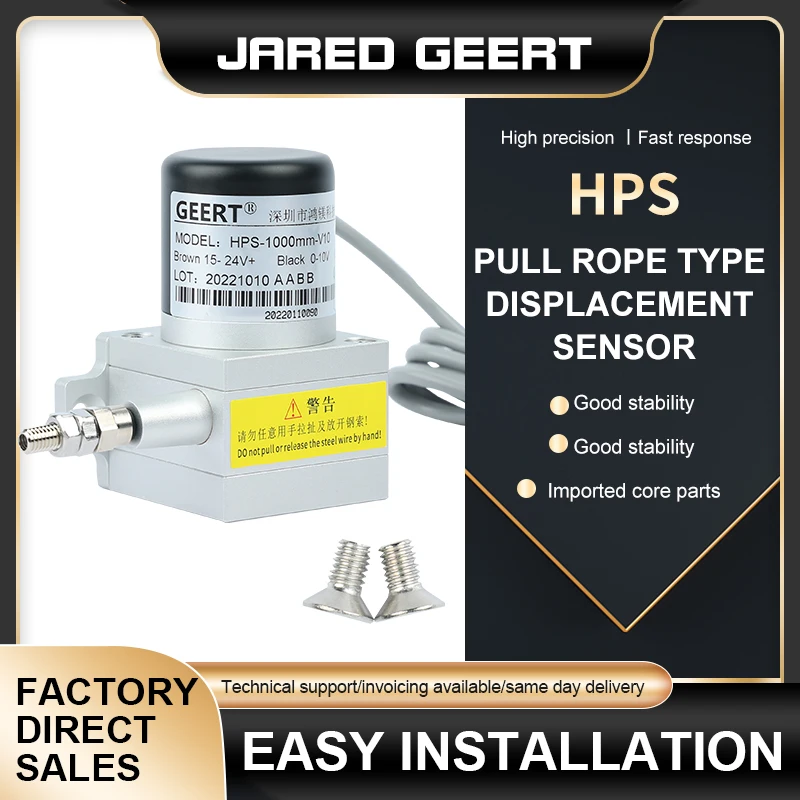 

GEERT HPS Pull Cord Displacement Sensors Pulse Pull Cord Encoders Potentiometers Position Sensors Analogue Digital Output Sens