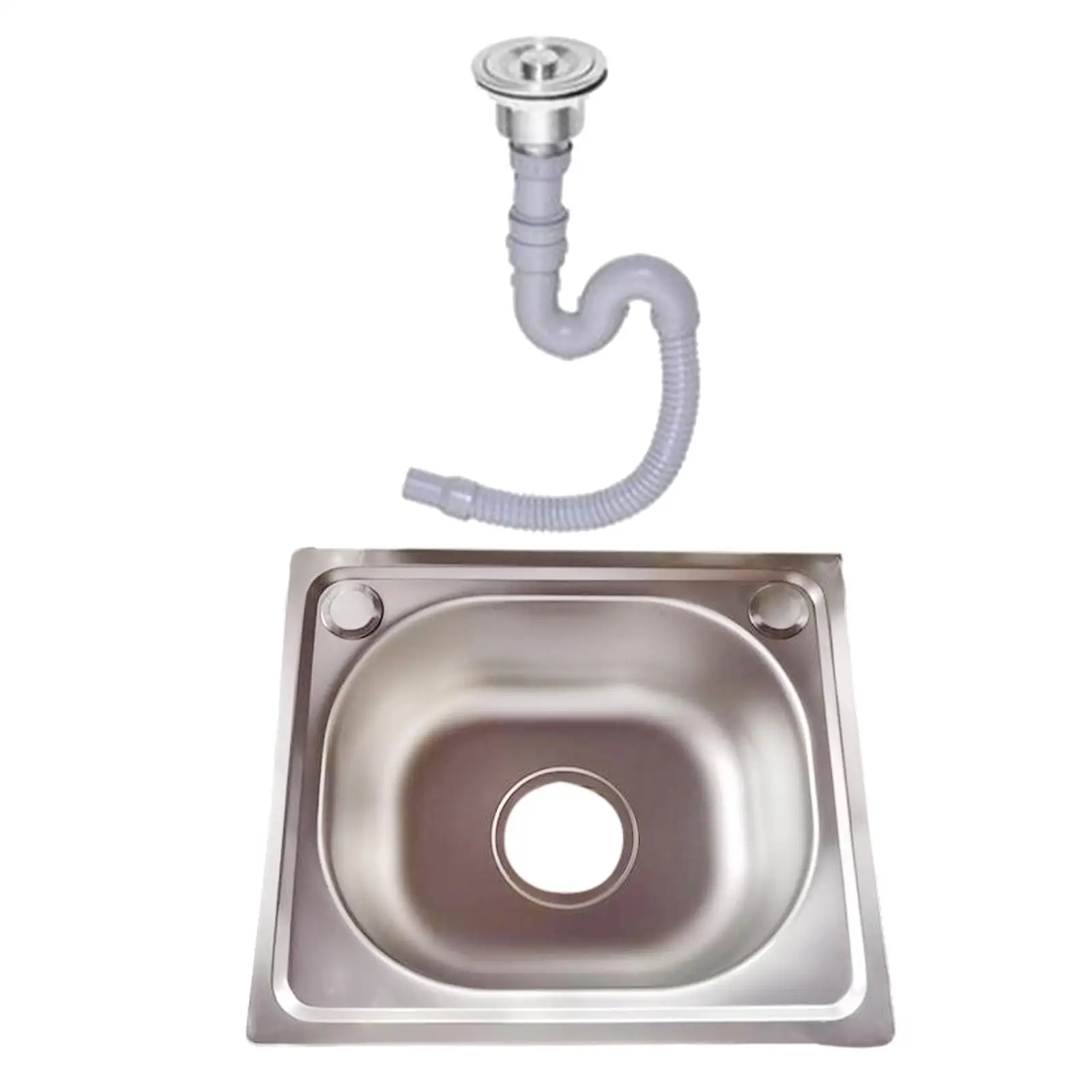 Topmount Stainless Steel Kitchen Sink Quickly Drainage Rustproof Heavy Duty with