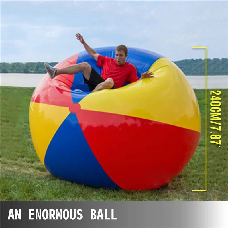 100/200cm New Giant Inflatable Pool Beach Thickened Pvc Sports Ball Outdoor Water Games Party Children'S Toy Balloon Gifts 2