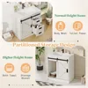 Bathroom Vanity with Sink Combo, 31in Sliding Barn Door Bathroom Vanity Cabinet with Storage Drawers, Bath Storage Vanity Sink 4