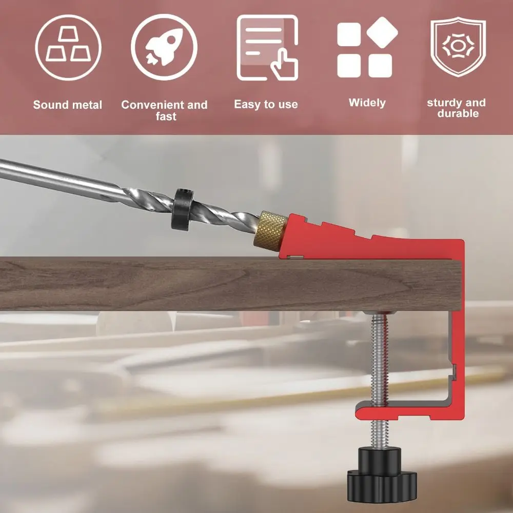 Adjustable Pocket Hole Jig 15 Degree Angle Pocket Dowel Woodworking Guides Inclined Hole Drill Punch Hole Positioner