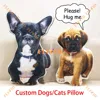 Funny Custom Dog Cat Pillow , Custom Animal Pillow for Friend or Pet, Turn Pet Into Pillow, Custom 3d Shape Pillows 5