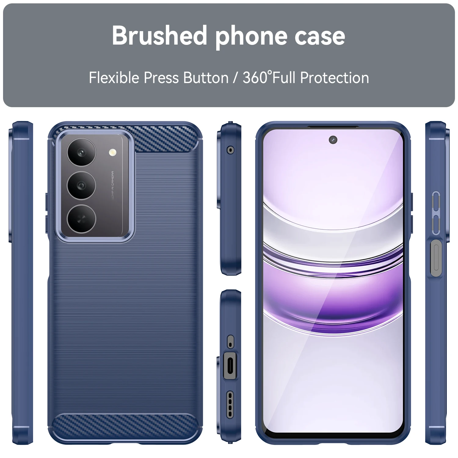 Durable Soft TPU Phone Case with Thick Simple Design