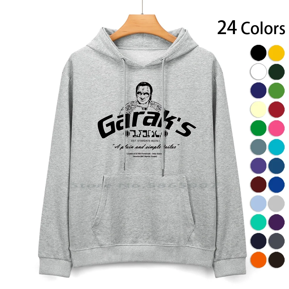 

Garak's 'a Plain And Simple Tailor' Pure Cotton Hoodie Sweater 24 Colors Sci Fi Geek Gaming Ds9 100% Cotton Hooded