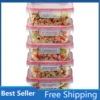 Pyrex Freshlock 10-Pieces 4-Cup Glass Food Storage Containers Set Airtight & Leakproof Locking Lids Freezer Dishwasher Microwave 1