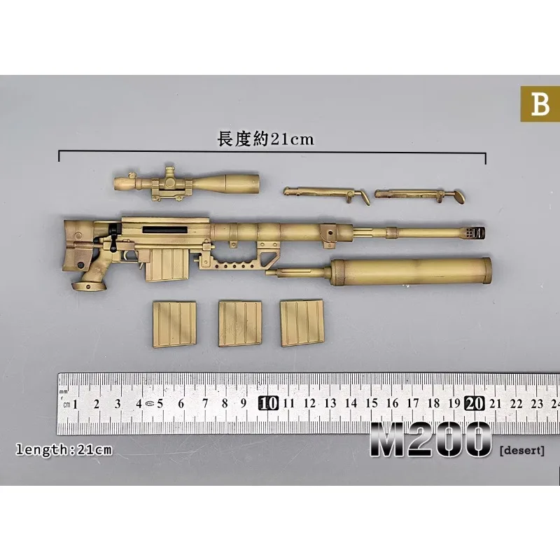 ZYTOYS ZY2027 M200 1/6 Maßstab Mehrfarbiges Nicht-Funktionierendes Scharfschützengewehr-Modell für 12-Zoll-Actionfiguren und Szenendekoration – Detail 8