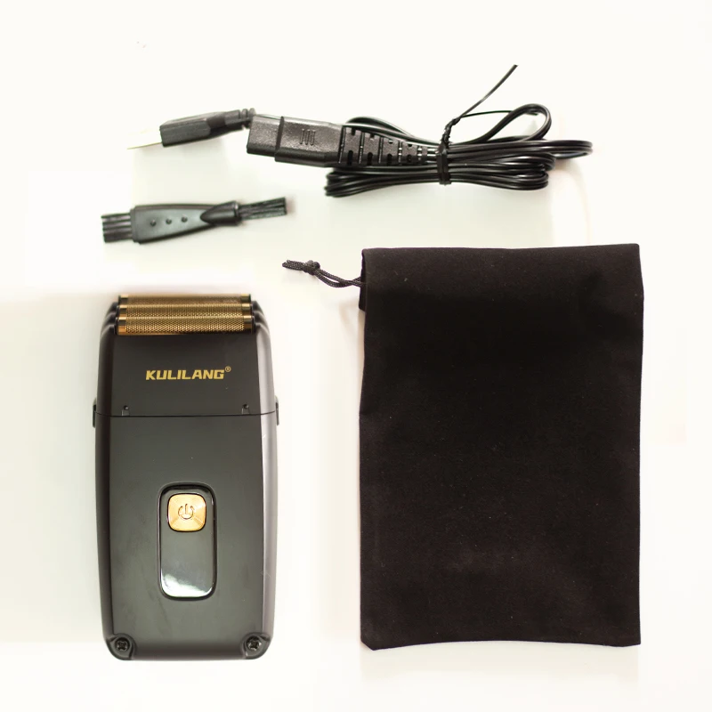 KULILANG R11(F) Professional Men's Electric Shaver Reciprocating 3 Blade Hair Trimmer Machine 0MM Cutter Beard Trimmer for Men