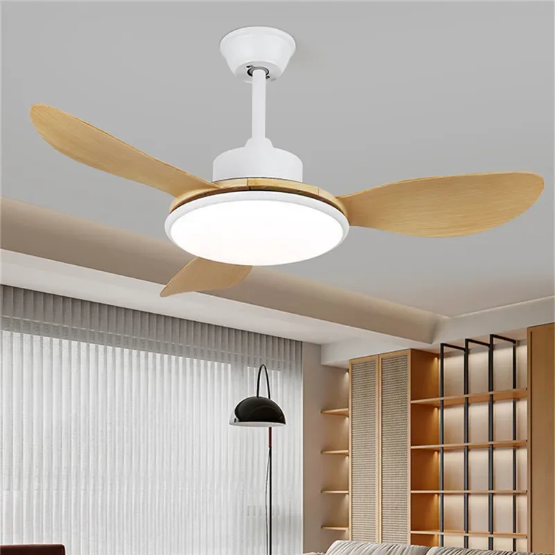 AFRA Modern Fan Light Luxury Living Room Restaurant Bedroom Study LED Ceiling Fan Light Remote Electric