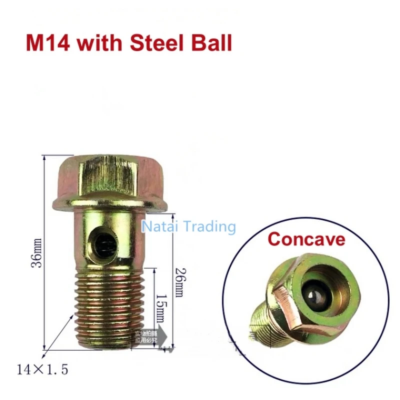 Diesel Unit Pump Oil Return Valve Screw 5pcs ball valve EUP M14 M12 Hollow Screw Filter Equal Pressure Relief Valve Steel Ball