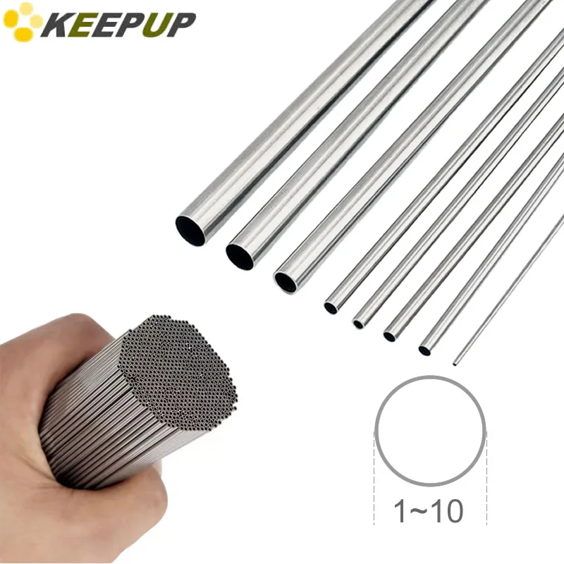 304 Stainless Steel Thin Wall Capillary Tube – 0.8mm To 12mm, Small Round Tube For DIY & Crafts