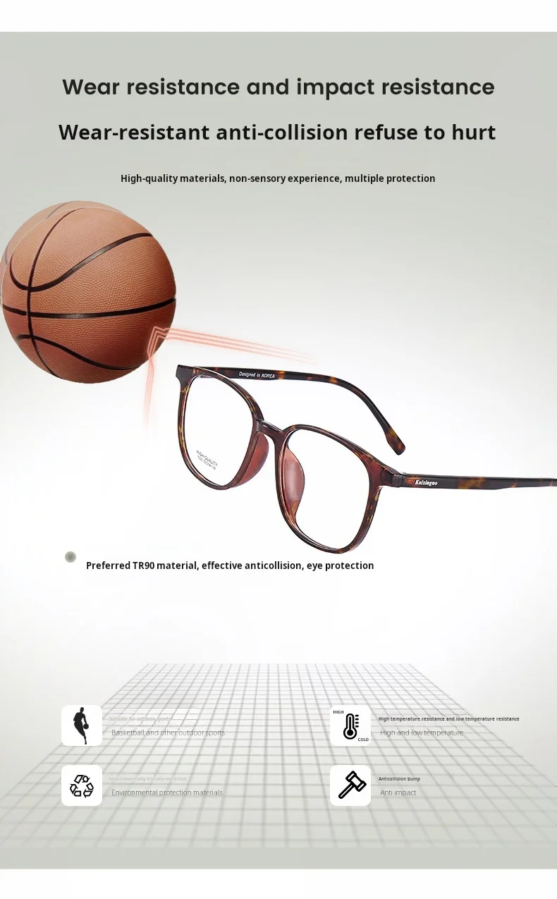 YIMARUILI 2025 Neue Retro Oval Männer und Frauen Kleine Größe Brillen Rahmen Mode Trend TR90 und Acetat Optische Gläser 7325 – Detail 13