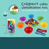 Rainbow Counting Animal Traffic Car Early Education Toy Animal Cognition Montessori Math Teaching Assisted Kindergarten Games 3