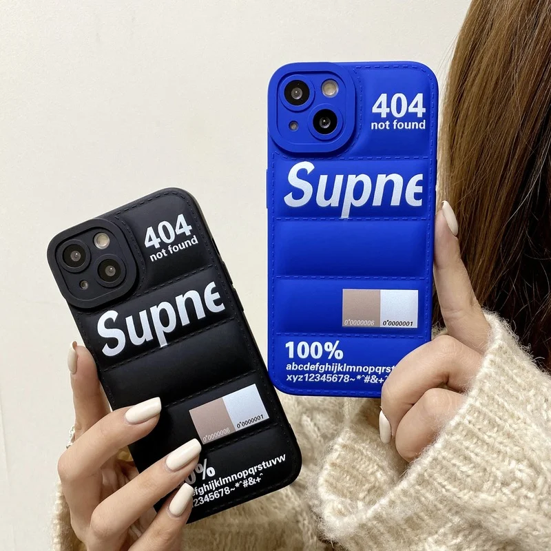 Модный брендовый чехол-пуховик для телефона iPhone 7 8 Plus 13 11 12 Pro Max X XR XS милый