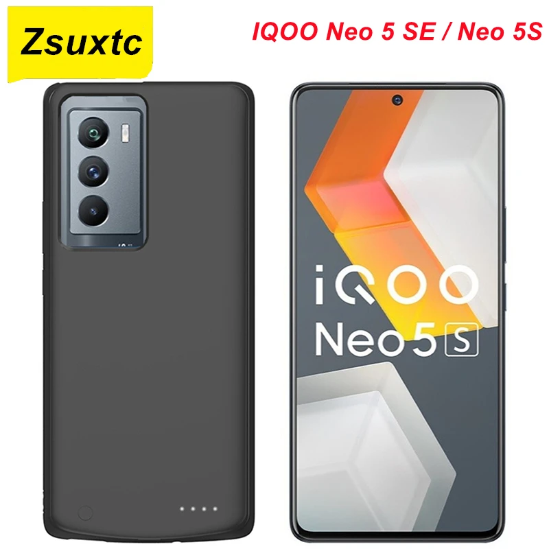 6800Mah Battery Charger Case For Vivo Iqoo Neo 5S Power Case Iqoo Neo 5 Se Phone Cover Power Bank Smart Neo 5S Battery Case