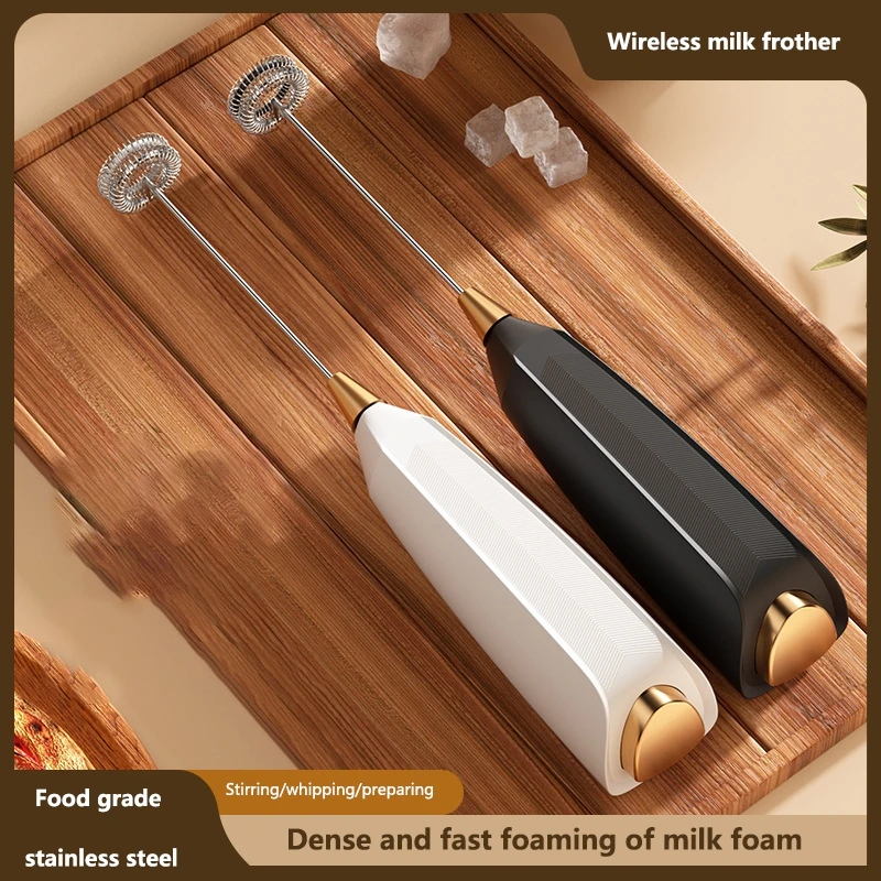 3-in-1 Wireless Electric Milk Frother Handheld Coffee Foam Maker Battery Powered Fast 15s Frothing Suitable For Lattes 5