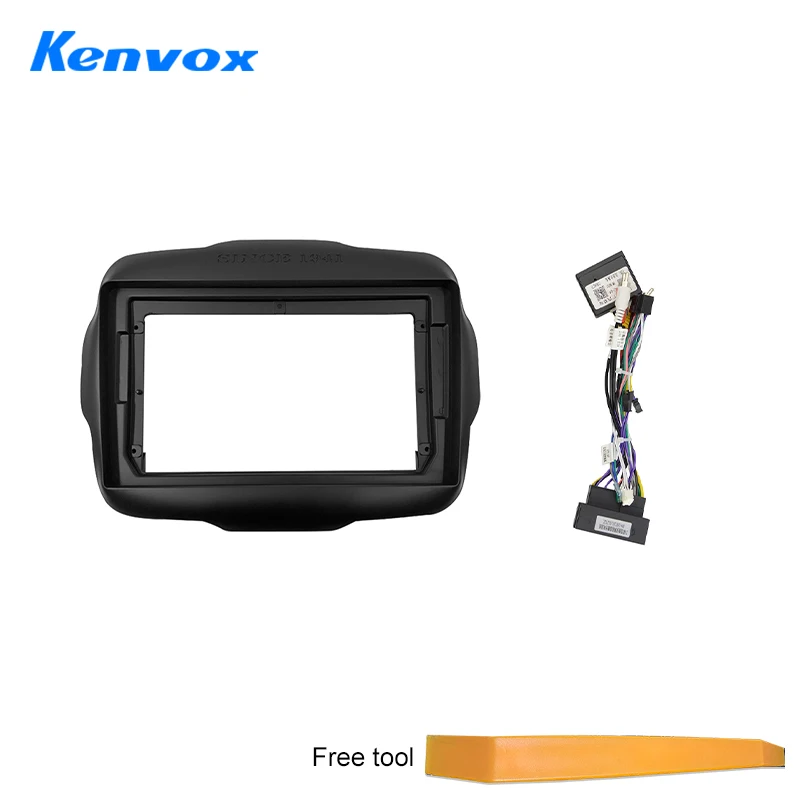 

Car Radio Fascia Installation Panel For Jeep Renegade 2014 - 2018 Android 2 Din Stereo Mounting Bezel Faceplate Frame Kit