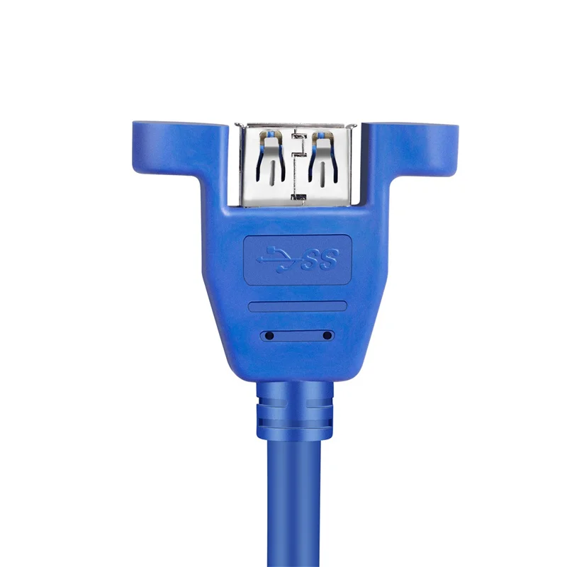 최고 품질의 USB 케이블, 3.0 익스텐션 암수 익스텐션 케이블, 이중 차폐 나사 패널 장착, 0.3m, 1m, 3m, 5m