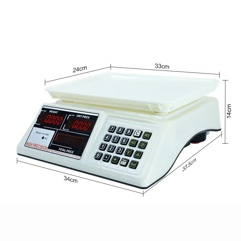 30kg High Precision Digital Weighing Scale 88lb Electronic Price Computing 40kg Digital Scale