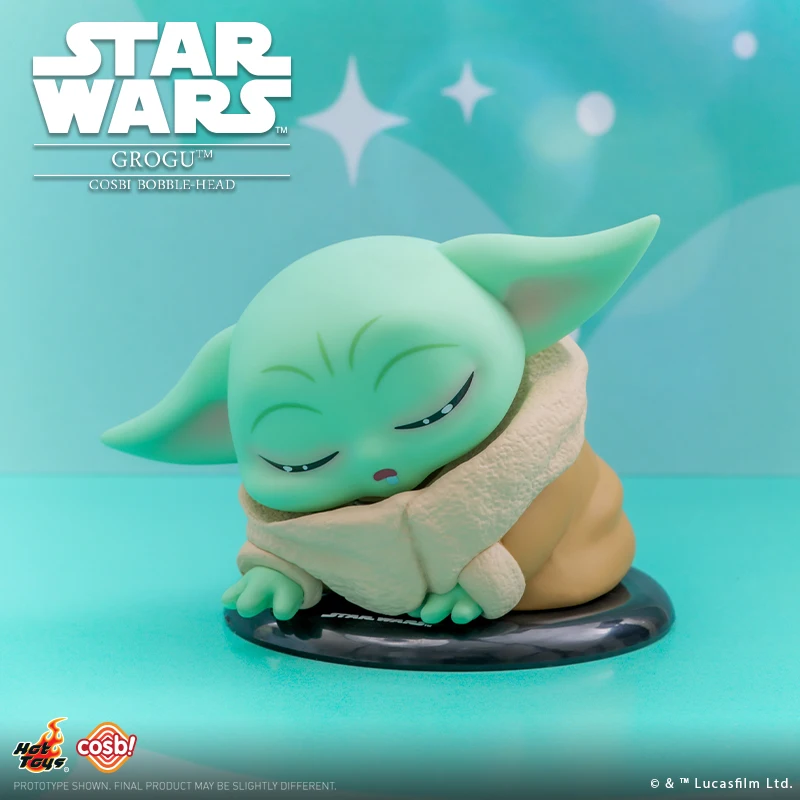 Hot Toys Star Wars Yoda Grogu Cosbi Bobble-Head Collection Figure