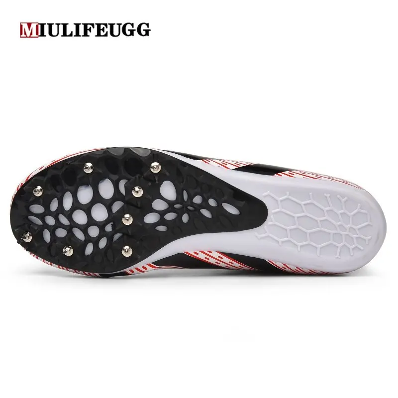Men Track Field Shoes Women Spikes Sneakers Athlete Running Training Lightweight Racing Match Spike Sport Shoes Trainers Tennis
