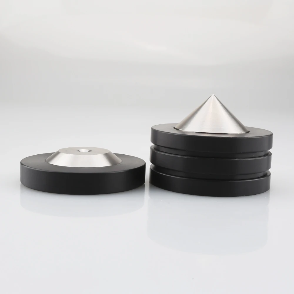 Crystal Steel Sound Isolation Feet Speaker Spikes Audio Cones HiFi Mounts  Amp
