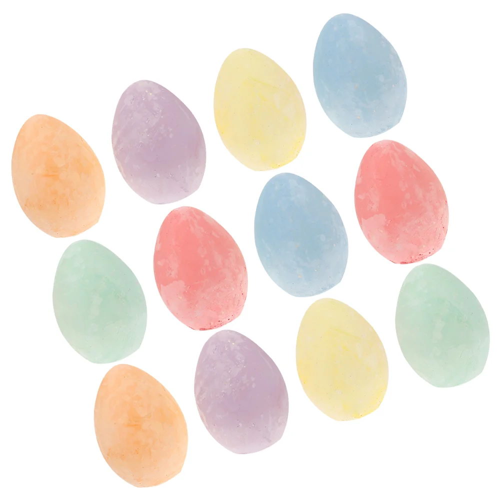 

12 Pcs Chalk Solid Chalkss For Office Chalkboard Chalks For Classroom Easter Themed Colorful for Kids Toddlers Practical Calcium