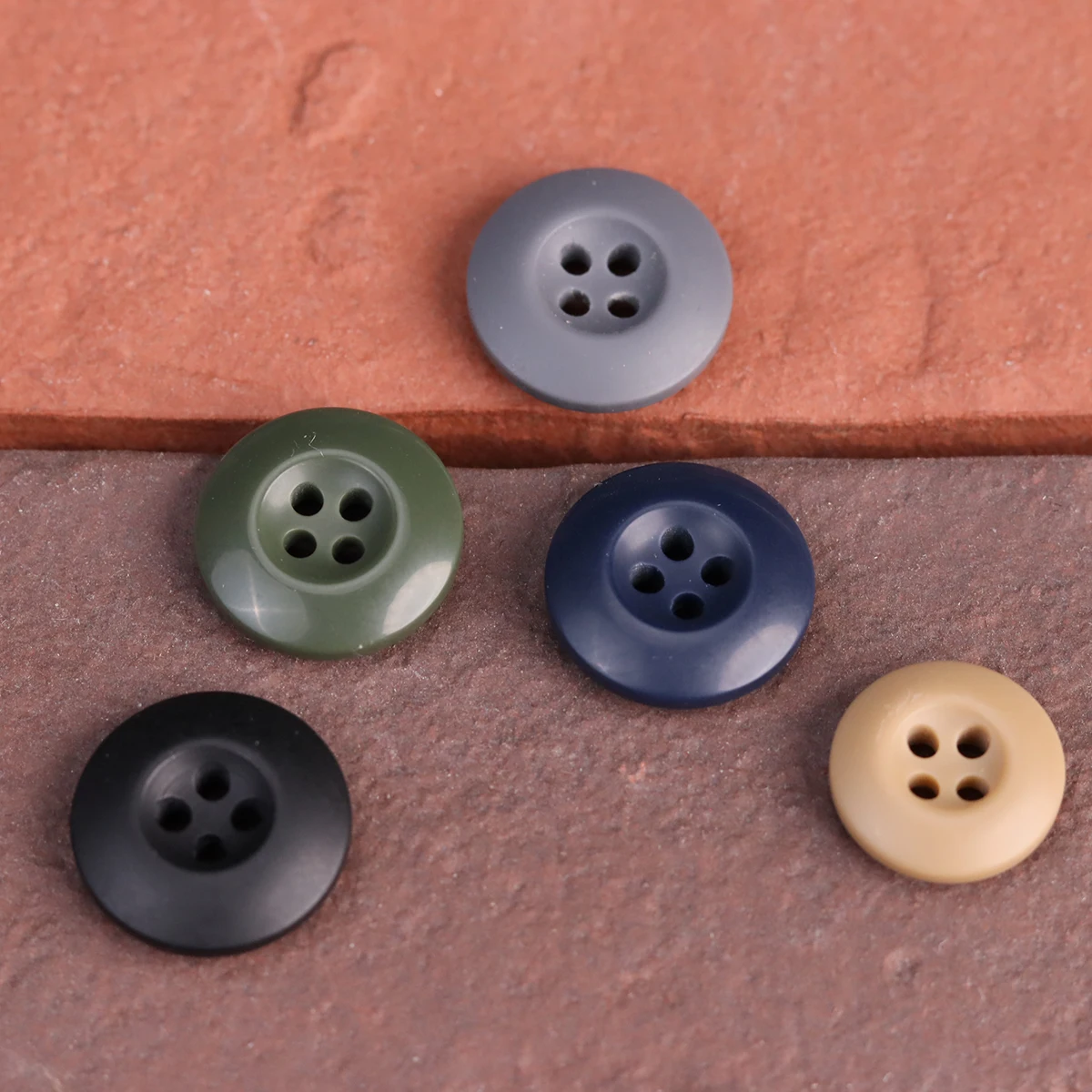 Army Green Corduroy Jacket Resin Buttons Khaki Dark Blue Jeans Suit Pant Black Buttons 15mm/18mm/20mm 3