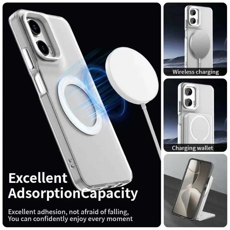 Magnetic Shockproof Candy Case with PC + TPU Bumper