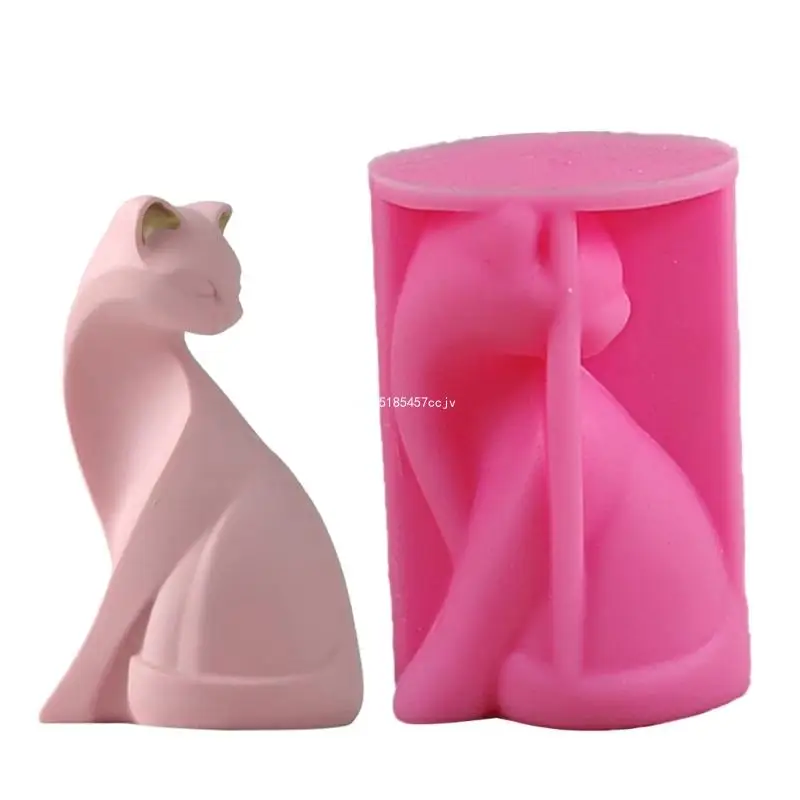 

Small Cat Shaped Candle Moulds Soap Making Molds DIY Hand-Making Supplies Dropship